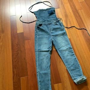 Women Jean overalls NWT size M